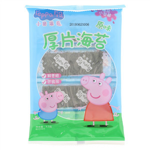 4.5g添乐卡通王厚片海苔(原味)