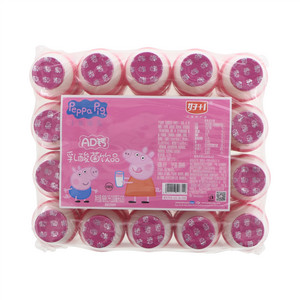 小猪佩奇好+1草莓味AD钙乳酸菌饮品