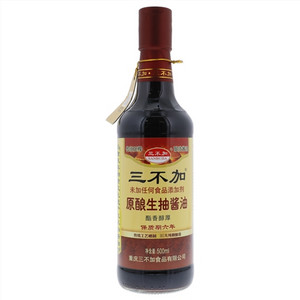 三不加原酿生抽酱油