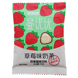 香飘飘曼优优草莓味奶茶固体饮料