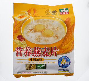 绿庄园牛奶高钙营养麦片718g