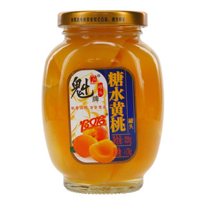 魁牌发又发糖水黄桃罐头