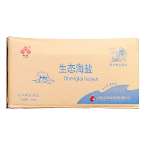 鲁晶牌未加碘螺旋嘴生态海盐箱装（夙沙煮海系列）