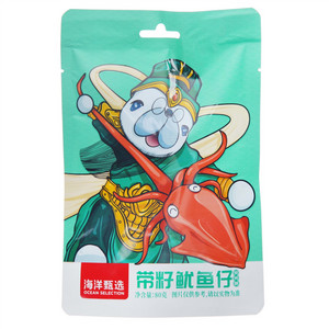 海洋甄选烧烤味带籽鱿鱼仔