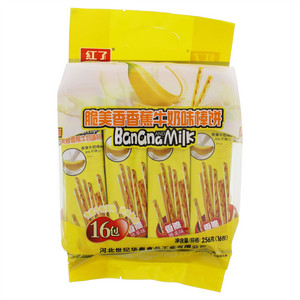 红了脆美香香蕉牛奶味棒饼