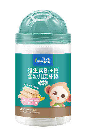 天然世家敏乐可儿维生素B1+钙婴幼儿磨牙棒原味+草莓味