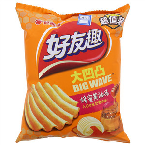 好丽友好友趣蜂蜜黄油味大凹凸