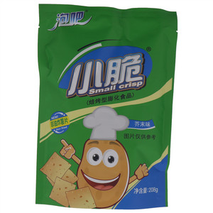 泡吧小脆芥末味焙烤型膨化食品