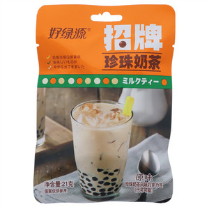 好绿源原味招牌珍珠奶茶