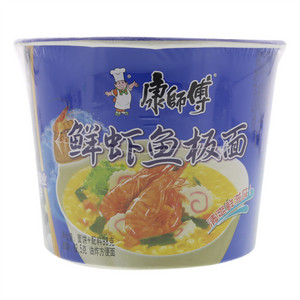 康师傅鲜虾鱼板面