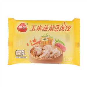 三全玉米蔬菜猪肉蒸饺
