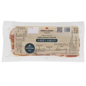 丹麦皇冠木烟熏生培根切片