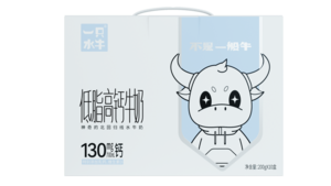皇氏乳业一只水牛低脂高钙牛奶