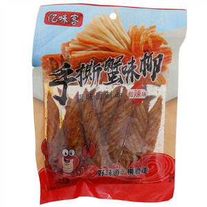 亿味客甜辣味手撕蟹味柳调味面制品