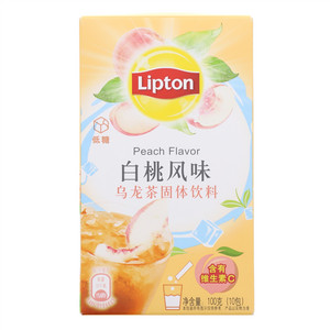 立顿白桃风味乌龙茶固体饮料12X(10X10G)