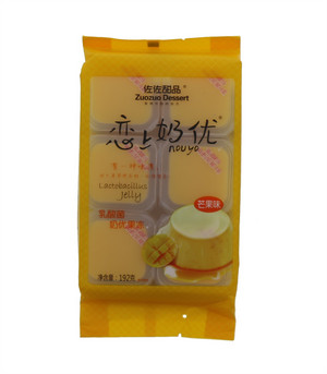 佐佐甜品恋上奶优芒果味乳酸菌奶优果冻