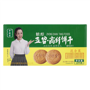 中膳堂糖醇五谷高纤饼干混合装