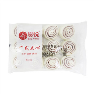 恩悦紫薯荷花卷