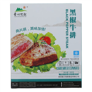 秦川牧歌黑椒牛排（两片装）