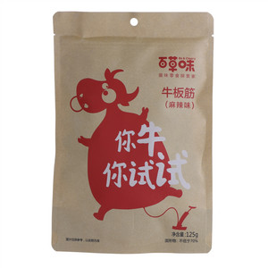 百草味麻辣味牛板筋