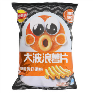乐事大波浪咸蛋黄虾滑味65克