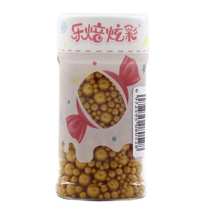 乐焙炫彩瓶装定制款金珠517混糕点装饰用糖果