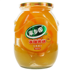 笨乡园冰糖黄桃水果罐头