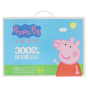 好+1peppa pig小猪佩奇原味乳酸菌饮品