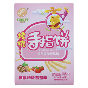 福禄纳核桃特浓番茄味核桃手指饼