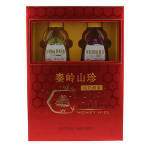 众天牌秦岭山珍成熟蜂蜜礼盒400g*4