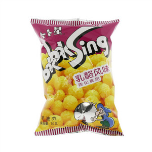 卜卜星50克乳酪风味膨化食品