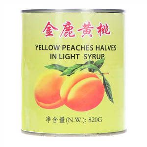 金鹿糖水黄桃罐头