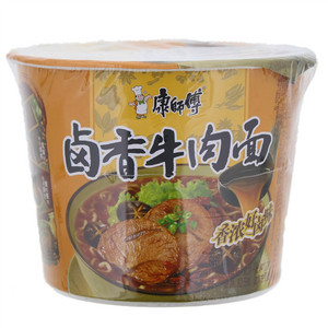 康师傅卤香牛肉桶面