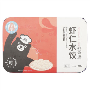 福迪宝速冻微波虾仁水饺(熟制品)