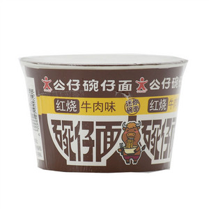 公仔迷你碗面-红烧牛肉风味（油炸方便面）