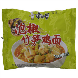 康师傅泡椒竹笋鸡面（清真）