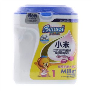 贝努滋草莓胡萝卜配方小米双优营养米粉