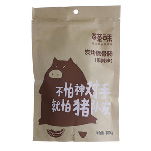 百草味麻辣味炭烤脆骨肠
