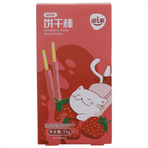 润之家草莓味饼干棒