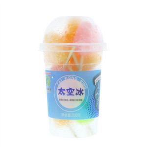 阿裕食品太空冰（香草+蜜瓜+草莓口味雪糕）200克