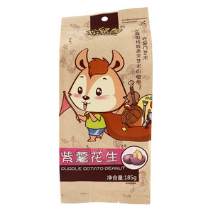 松鼠萌熟制坚果与籽类食品紫薯花生
