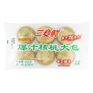 三麦鲜爆汁核桃大包