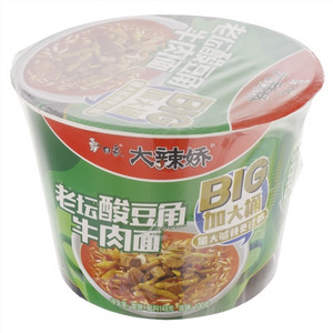 白象/大辣娇老坛酸豆角牛肉面