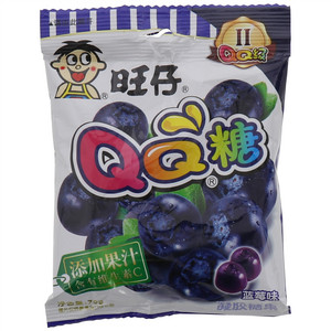 旺仔QQ糖蓝莓味凝胶糖果