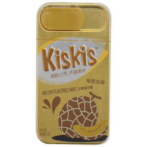 酷滋KisKis无糖哈密瓜味薄荷糖