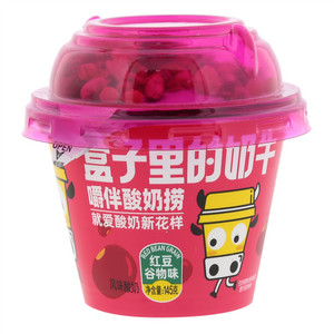 盒子里的奶牛红豆谷物味风味酸奶