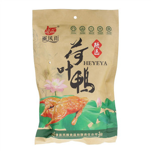 画风雨 荷叶鸭