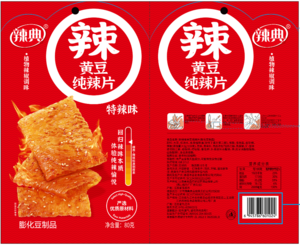 辣典黄豆纯辣片80克