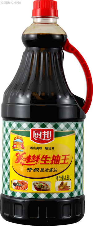 厨邦美味鲜生抽王特级酿造酱油