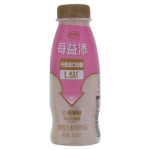 伊利每益添百香果味活性乳酸菌饮品